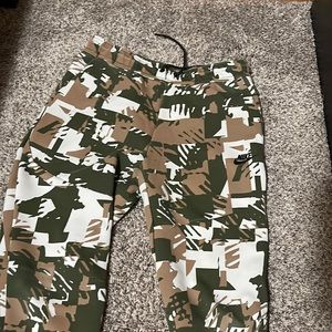 Nike Tech joggers, camo, like new